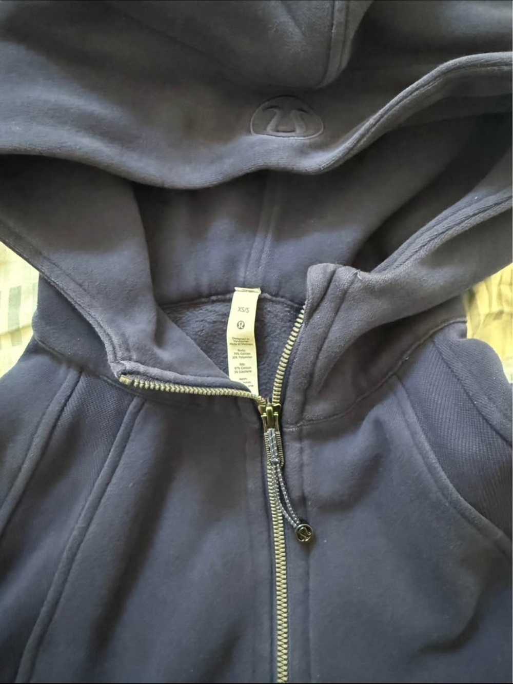 Scuba Hoodie Cropped Lululemon true navy - Picture 2 of 5